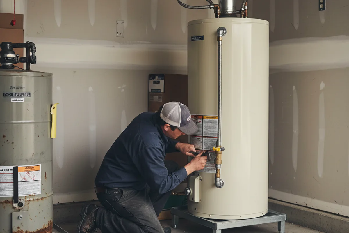 Water heater and shutoff valve replacement in Freedom